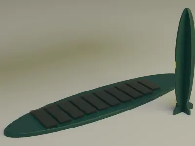 Futuristic Charging Station Low-poly 3D model