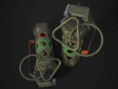 PBR M84 Stun Grenade 3D model