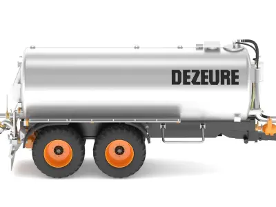 Dezeure Slurry Spreader Transline 4 Wheels 3D model