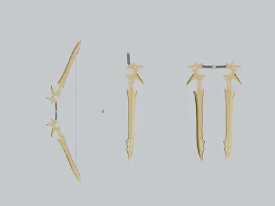Sword Bow 3D model