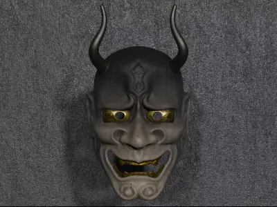 Kudan mask japanese theater Noh 3D model 3D model