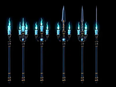 Spear  Low-poly 3D model