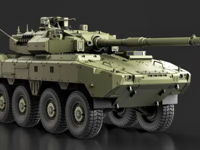 Tank Destroyer Highpoly 3d model 3D model