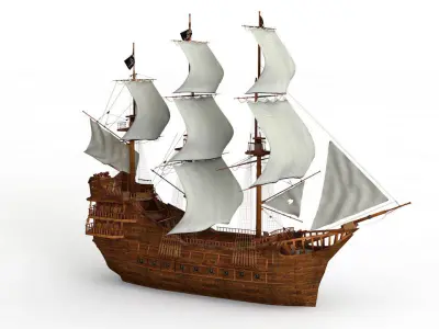 old ship 3D model