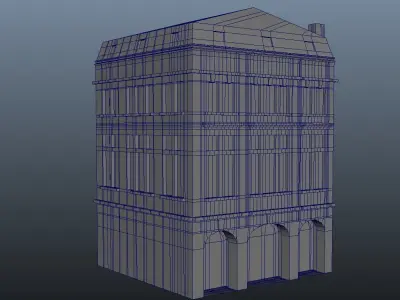 Old building 3D model purchase