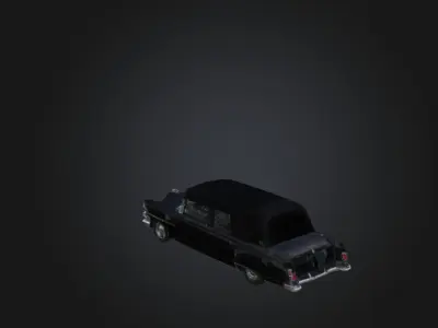 Hearse Model Low-poly 3D model