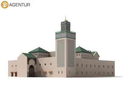 7x world famous mosques - 3D Building Models 3D Model Collection