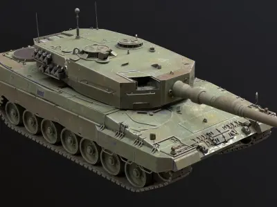 Leopard 2 High-Poly Detailed 3D model