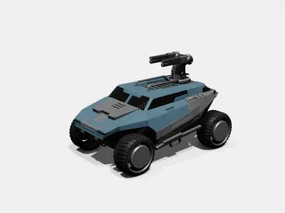 Battle Jeep Free 3D model