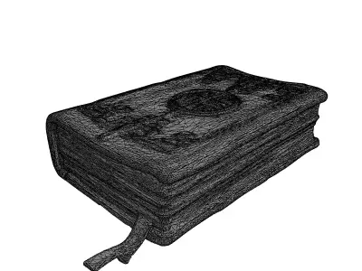 Ornate Leather Journal 3D Model Low-poly 3D model