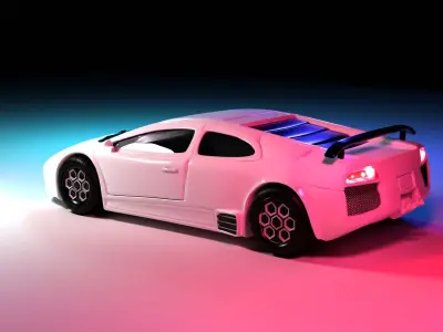racing car modeling  Free 3D model
