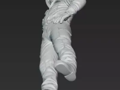 Sci Fi Worker Character 3D Model 3D print model
