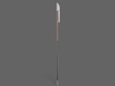 PBR Polearm V3b Low-poly 3D model