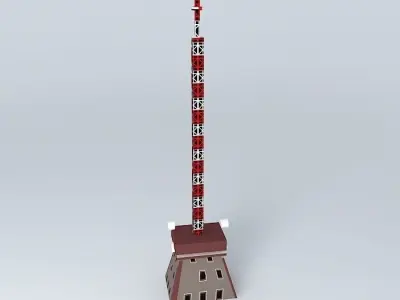 TRT MONTENEGRO TRANSMISSION STATION Free 3D model