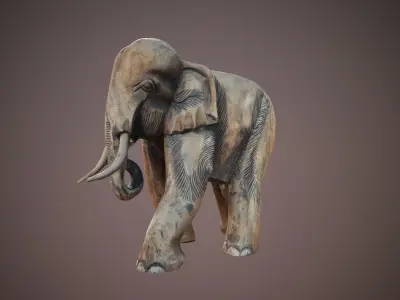 Elephant Sculpture 3D model