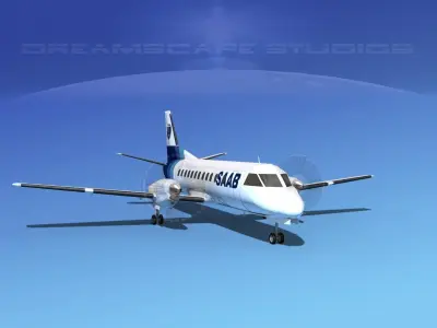 SAAB SF340 SAAB 3D model