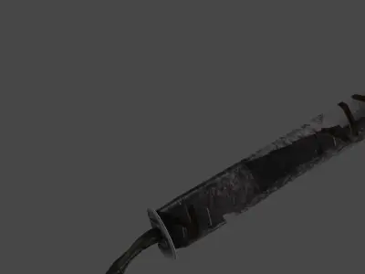 Battle Worn Dark Sword 3D model