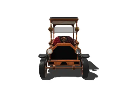 Golf Cart Low-poly 3D model get