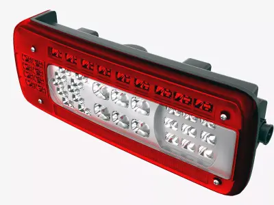 Truck taillight LED 3D model