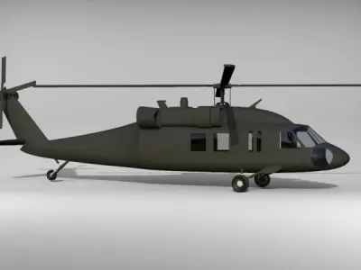 Sikorsky UH-60 Black Hawk 3D model shop