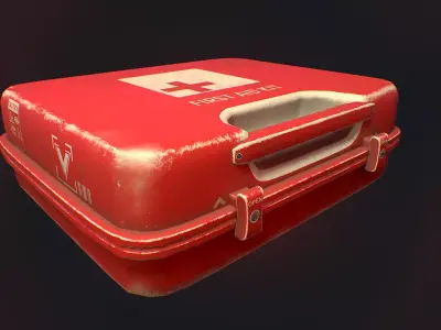 Simple First Aid Kit Free low-poly 3D model