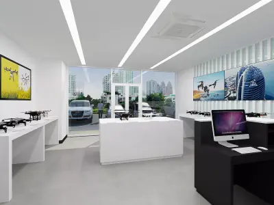 Drone Shop 3D model