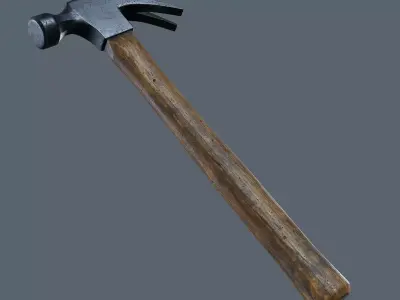 Old Hammer - PBR Game Ready Low-poly 3D model