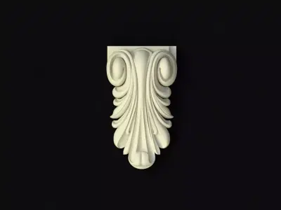 pilaster decorative corbel 3D model get