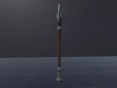 Staff - Game Ready Weapon Low-poly 3D model