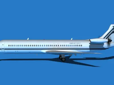 Boeing 7X7-1 Jet Fan V104 3D model