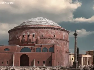 Ancient Roman Pantheon Building 3D model