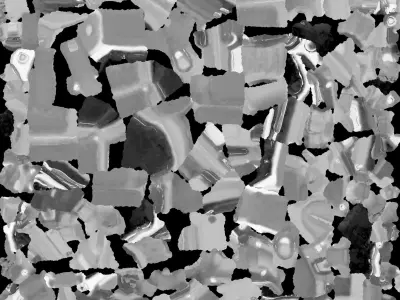 Green Pistol 3D model purchase