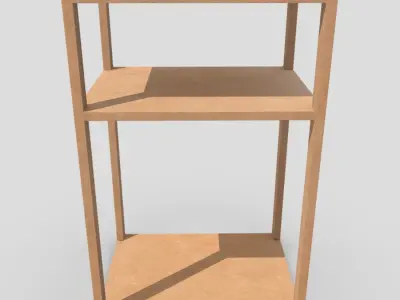 CC0 - Shelf 3 Free low-poly 3D model