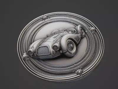 Car Pendant Medallion 3D print model 71