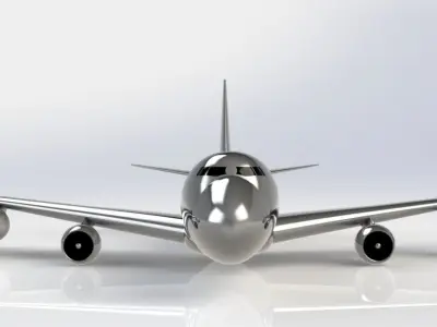Airplane Boeing 747-100 model 3D model