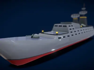 V5 Colection Ship Low-poly 3D model