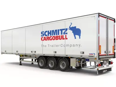Box Semitrailer Side Doors 3D model