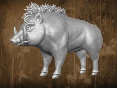 Boar Pet 3D printable Files for Action Figures 3D print model purchase