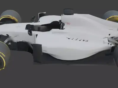 Formula F1 Sport Car Low Poly Low-poly 3D model