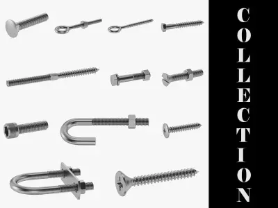 12 Bolts Collection 3D model