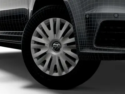 Volkswagen Caddy Trendline 2020 wheel 3D model