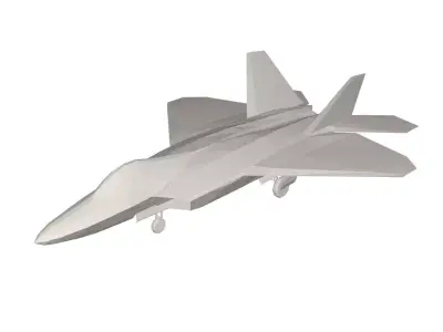 Military Plane concept Low-poly 3D model by vlad25