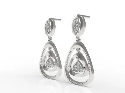 Diamond Pendant Set 27 3D print model