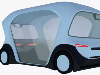 Bosch driverless minibus 3D model