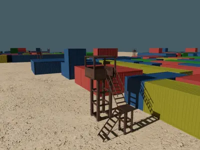 PUBG Georgopol Map Free low-poly 3D model