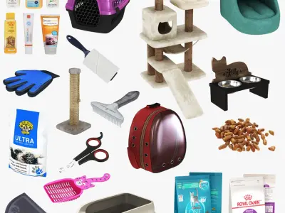 Cat Products 18 in 1 3D model