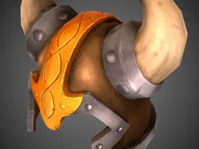 Viking Helmet Low-poly 3D model