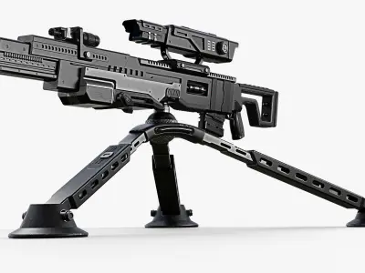 Sci-fi rifle 3D model order
