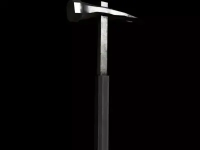 Hammer Tool Low-poly 3D model