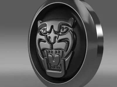 Jaguar new logo 3D model